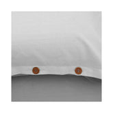 Lenjerie de pat din bumbac, pentru 2 persoane, 3 piese, gri inchis/gri deschis